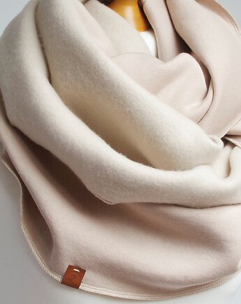 Zimowy komin damski, szalik bawełniany na zimę, duży komin oversize, Pracownia Rękodzieła Zolla