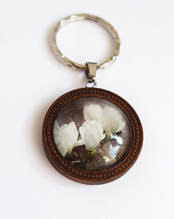 Breloczek - Magnolia - drewniany, yenoo