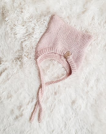 WINTER KITTY BONNET Light Pink, La Dori Studio