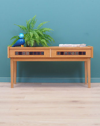 Konsola jesionowa, duński design, lata 70, produkcja: Dania, Przetwory design