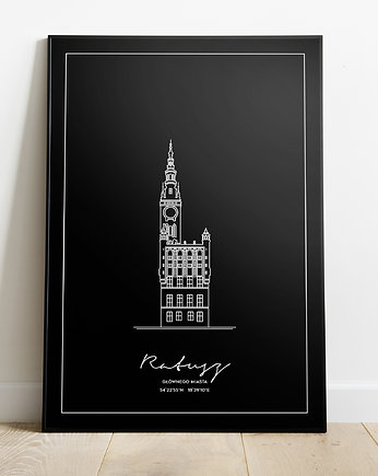 Plakat Architektura - Gdańsk - Ratusz, Peszkowski Graphic