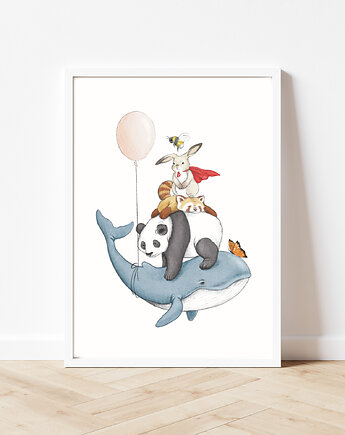 Piramida zwierząt - plakat do pokoju dziecka, HI LITTLE