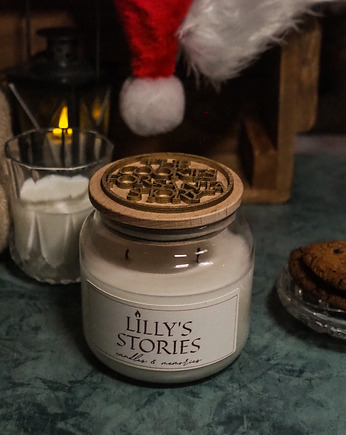 Duża świeca zapachowa "The Cookies for Santa Story", zapach ciasteczek, Lillys Stories