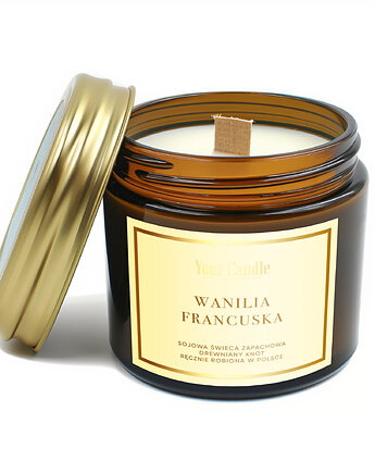 Świeca zapachowa sojowa Wanilia Francuska 120ml- Your Candle, Your Candle