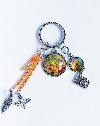 Breloczek - Liście, aparat, pszczoła, yenoo