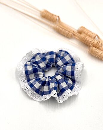 Scrunchie/frotka Haft angielski, wu handmade