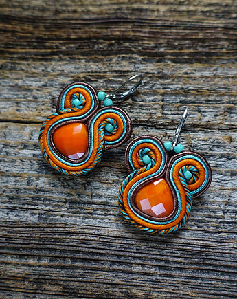 Jesienne kolczyki soutache, Mró Soutache
