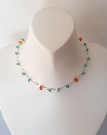 Naszyjnik z Jadeitem i Bursztynem Lekkość Bytu