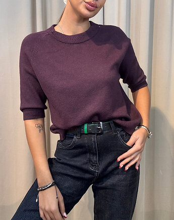 Wiskozowy sweter Basic Prugna, SOLO moda