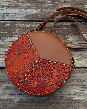 Torebka na ramię Flora, Shirei Leatherwork