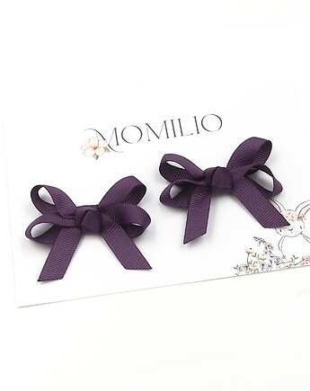 Spinki do włosów kokardki  Luna amethyst, Momilio