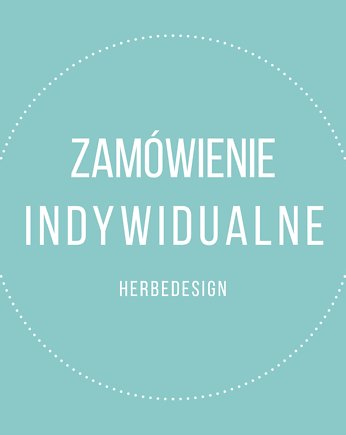 Zamówienie indywidualne - opaska z wełny merino, HERBE DESIGN