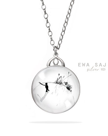 Mały książę - dwustronny medalion, Ewa Saj  Silver