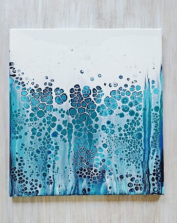Abstrakcja ręcznie malowana, a nie wydruk :) 55x60 cm, Joanna Bilska