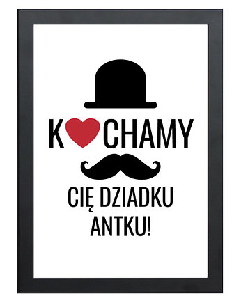 Plakat Wąs, prezent na Dzień Dziadka, spoko motyw