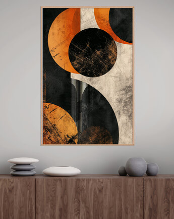 Geometria natury - Plakat, druk - Minimalizm, Boho, Loft #89, Black Sapphire Art