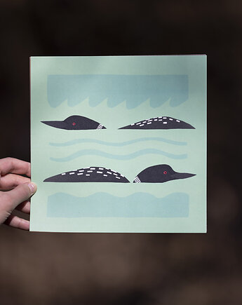 Print 21x21 cm, islandzkie nury, Emilia Skwarska