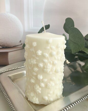 Świeca sojowa dekoracyjna walec "Summer garden" 100x60mm, Coccola JEWELLERY