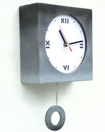 Zegar z wahadłem drewniany, Clock Wood Studio
