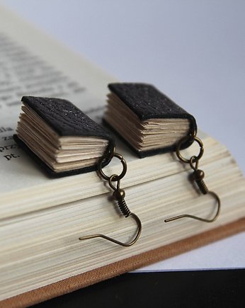 Kolczyki mini książki, papirell