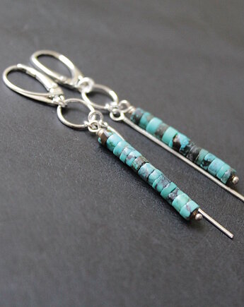 Kolczyki turkusowe wieże, fado