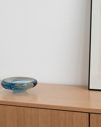 Patera szklana, duński design, lata 60, Holmegaard, Per Lütken, Przetwory design