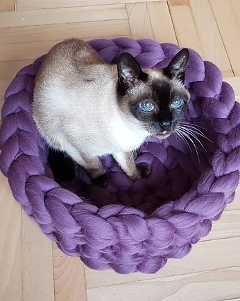 Legowisko dla kota, łóżko dla kota, meble dla kota, kocyk dla kota, Złośliwy Lis