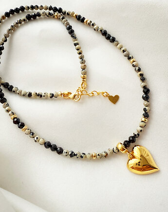 PEPPER HEART  naszyjnik  JASPIS, kamienie naturalne, Anemon Atelier