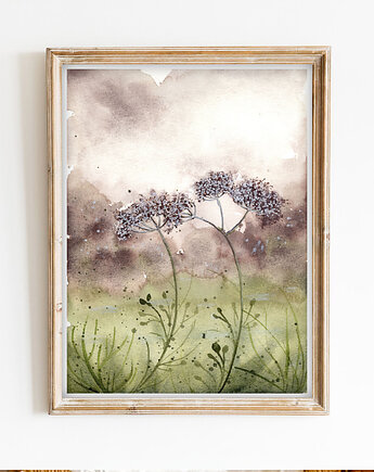 Oryginalna akwarela. Łąka I A5, Malgorzata Domanska