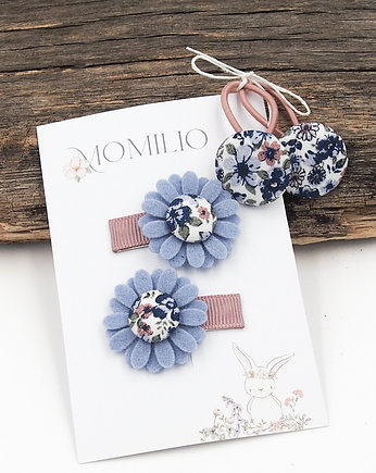 Zestaw ozdób do włosów Ella Blue, Momilio
