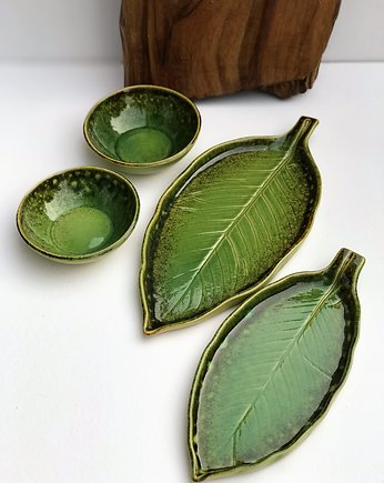 Zestaw ceramiczny dla dwojga  talerz  miseczka, Ceramika Tyka