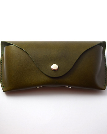 Etui na okulary ręcznie robione ze skóry naturalnej, Lucia Leathercraft