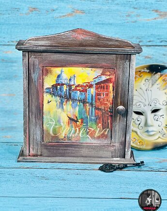Szafka na klucze, Venezia, prezent, Monique Art