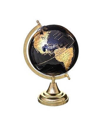 Globus Dekoracyjny Czarno Złoty 33 cm, POPULARNE - Prezenty nas Święta