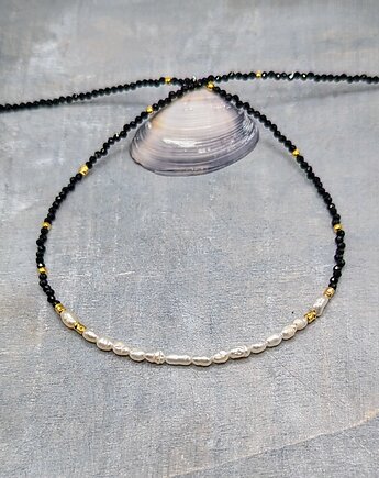 Turmalin z perłami, naszyjnik, Studio Gazela