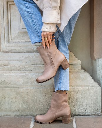 RĘCZNIE ROBIONE BOTKI ZAPATO 454 CAPUCCINO, Zapato
