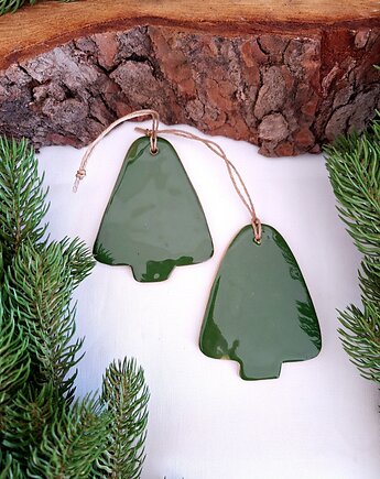 Choinki ceramiczne 2 sztuki, Wooden Love