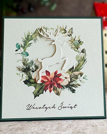 Personalizowana kartka na Boże Narodzenie, BN 22D, Anna Art and Crafts