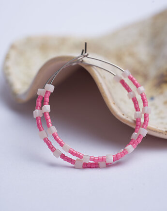 Kolczyki koła z koralików, Dwie Gliny