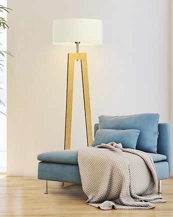 Drewniana lampa podłogowa BALI, LYSNE