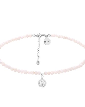 Choker z pereł naturalnych ze srebrnym medalionem, SOTHO
