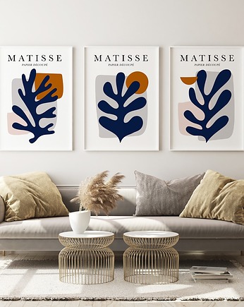 Zestaw 3 plakatów Matisse - Liście, HOG STUDIO