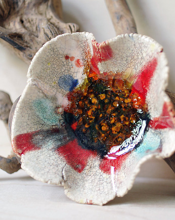 Ozdobna miseczka - kwiat na biżuterię, drobiazgi, Bea Fine Arts