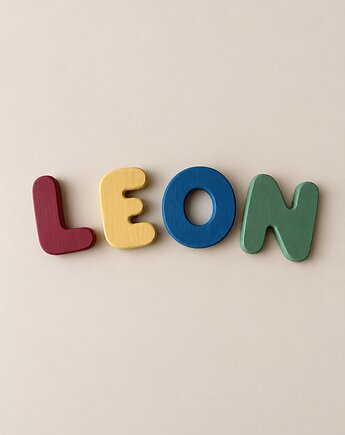 Personalizowane Drewniane Literki Bubble Letters, Little Lights