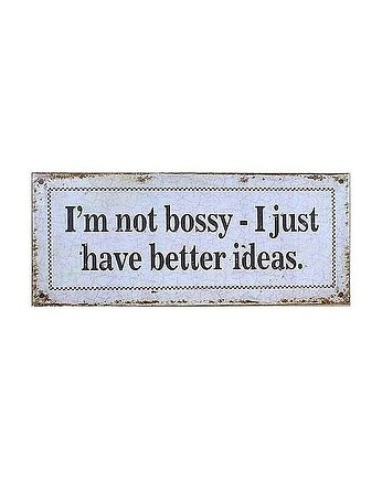Tablica Metalowa Szyld Metalowy Bossy, MIA home