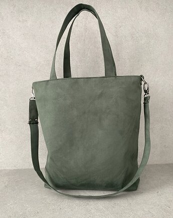 Torba na ramię XXL - zieleń khaki, PRACOWNIA 166
