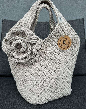 Torba ze sznurka bawełnianego. Handmade, BearBodi