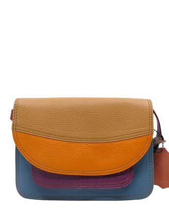 Torebka damska skórzana regulowany pasek kolorowa eko OLIVKA, Olivka Warsaw