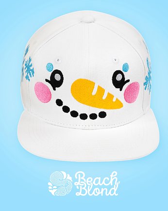 Haftowana czapka Pan Bałwanek. Custom. Adult/Kid., Beach Blond