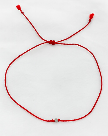 Czerwona bransoletka szczęścia jedwabna nić, lulukalina